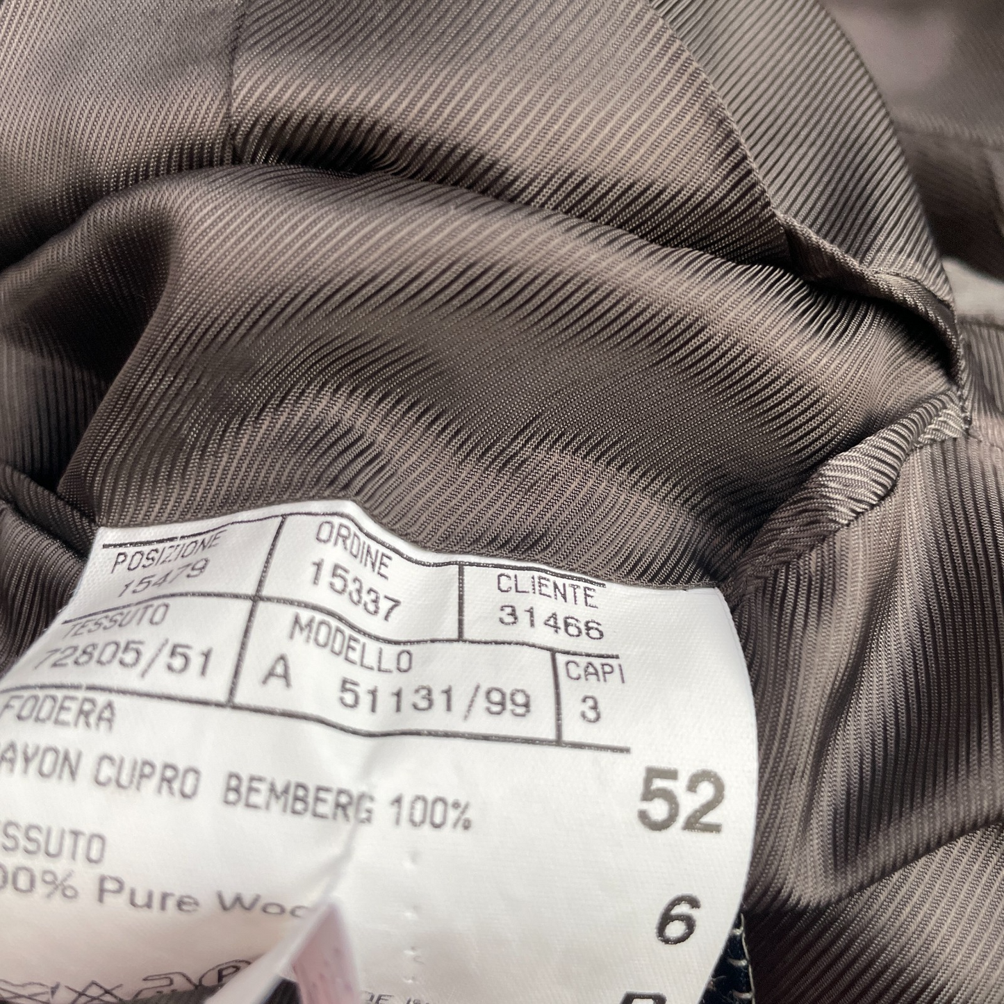 Canali (52 EUR / 42US) 100% Wool Birdseye Brown Car Top Coat
