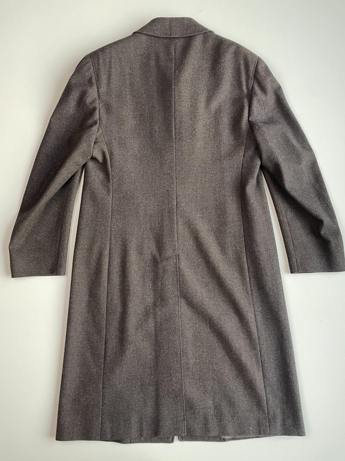 Canali (52 EUR / 42US) 100% Wool Birdseye Brown Car Top Coat