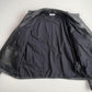 Barneys New York (XL) Black Leather Cafe Racer Motorcycle Jacket