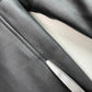 Barneys New York (XL) Black Leather Cafe Racer Motorcycle Jacket