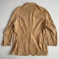 Armani Collezioni (44) Goat Suede Leather Metal Snap Button Chore Shirt Jacket