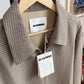 NWT Jil Sander (54 /2XL) 100% Wool Jacquard Grid Harrington-Style Jacket