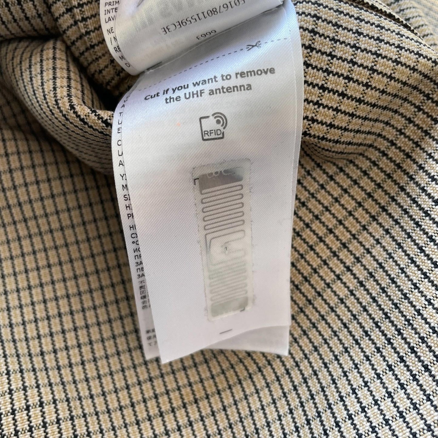 NWT Jil Sander (54 /2XL) 100% Wool Jacquard Grid Harrington-Style Jacket