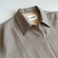 NWT Jil Sander (54 /2XL) 100% Wool Jacquard Grid Harrington-Style Jacket