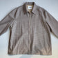 NWT Jil Sander (54 /2XL) 100% Wool Jacquard Grid Harrington-Style Jacket