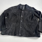 Ermenegildo Zenga (52/L) Black Suede Leather Button Front Jacket