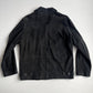 Ermenegildo Zenga (52/L) Black Suede Leather Button Front Jacket