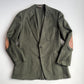 VNTG Paul Stuart (44L) Moss Green Flannel Wool Patch Pocket Country Sports Coat