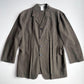 VNTG Issey Miyake (M /L) 100% Wool Military Green Pleated Chore Coat