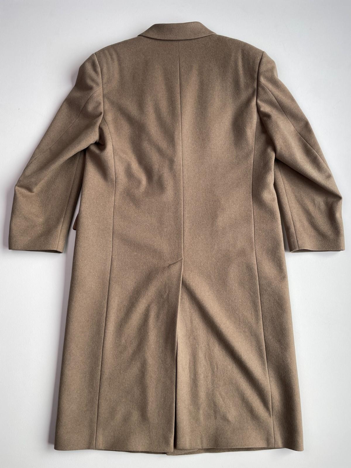 Saks Fifth Avenue (44) Wool Cashmere Made In Italy Camel Color Top Over Coat