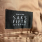 Saks Fifth Avenue (44) Wool Cashmere Made In Italy Camel Color Top Over Coat