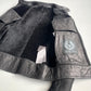 Belstaff (size 48 / M) Nubuck Leather Shearling Cafe Racer Black Jacket