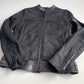Belstaff (size 48 / M) Nubuck Leather Shearling Cafe Racer Black Jacket
