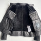 Belstaff (size 48 / M) Nubuck Leather Shearling Cafe Racer Black Jacket