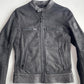 Belstaff (size 48 / M) Nubuck Leather Shearling Cafe Racer Black Jacket
