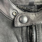 Belstaff (size 48 / M) Nubuck Leather Shearling Cafe Racer Black Jacket