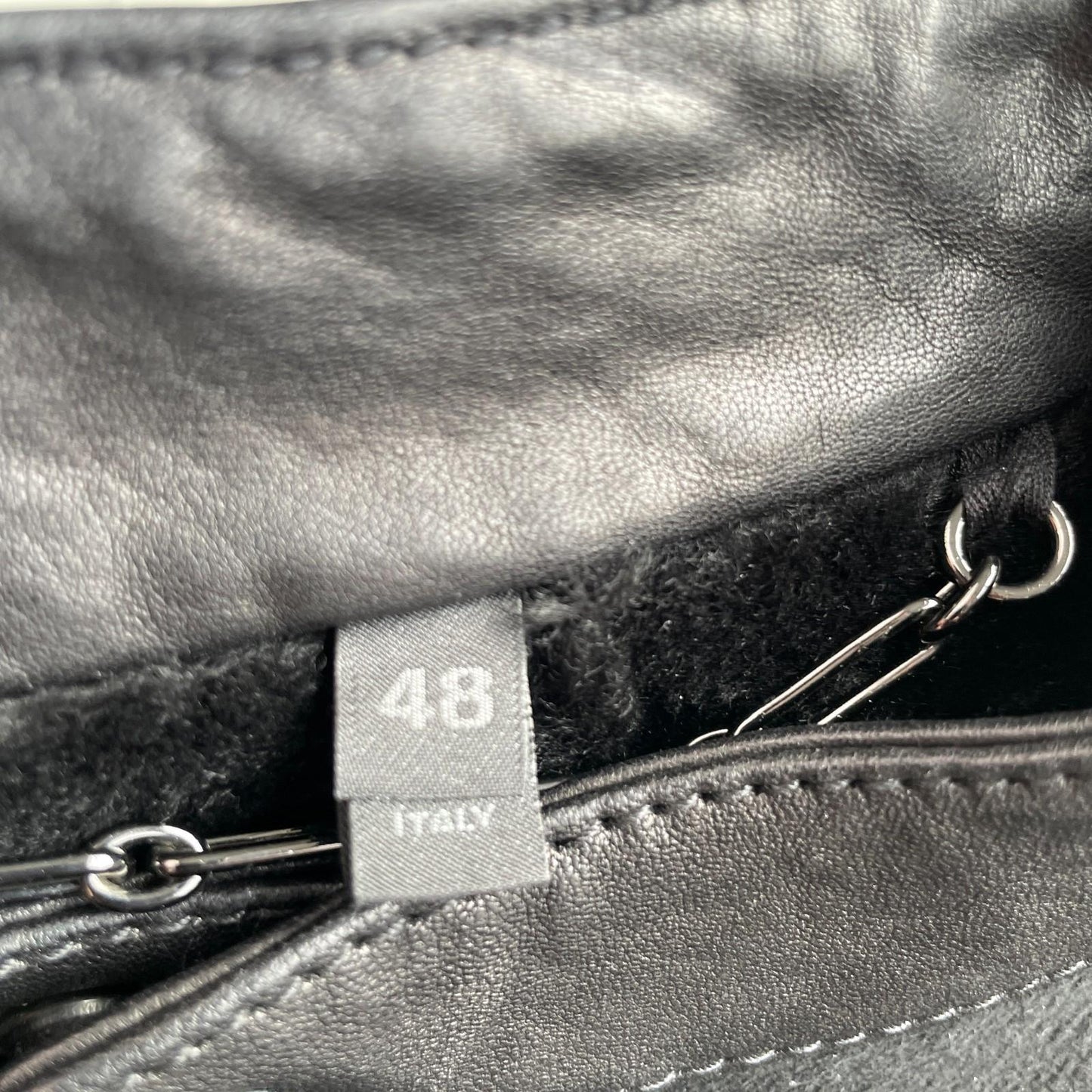 Belstaff (size 48 / M) Nubuck Leather Shearling Cafe Racer Black Jacket