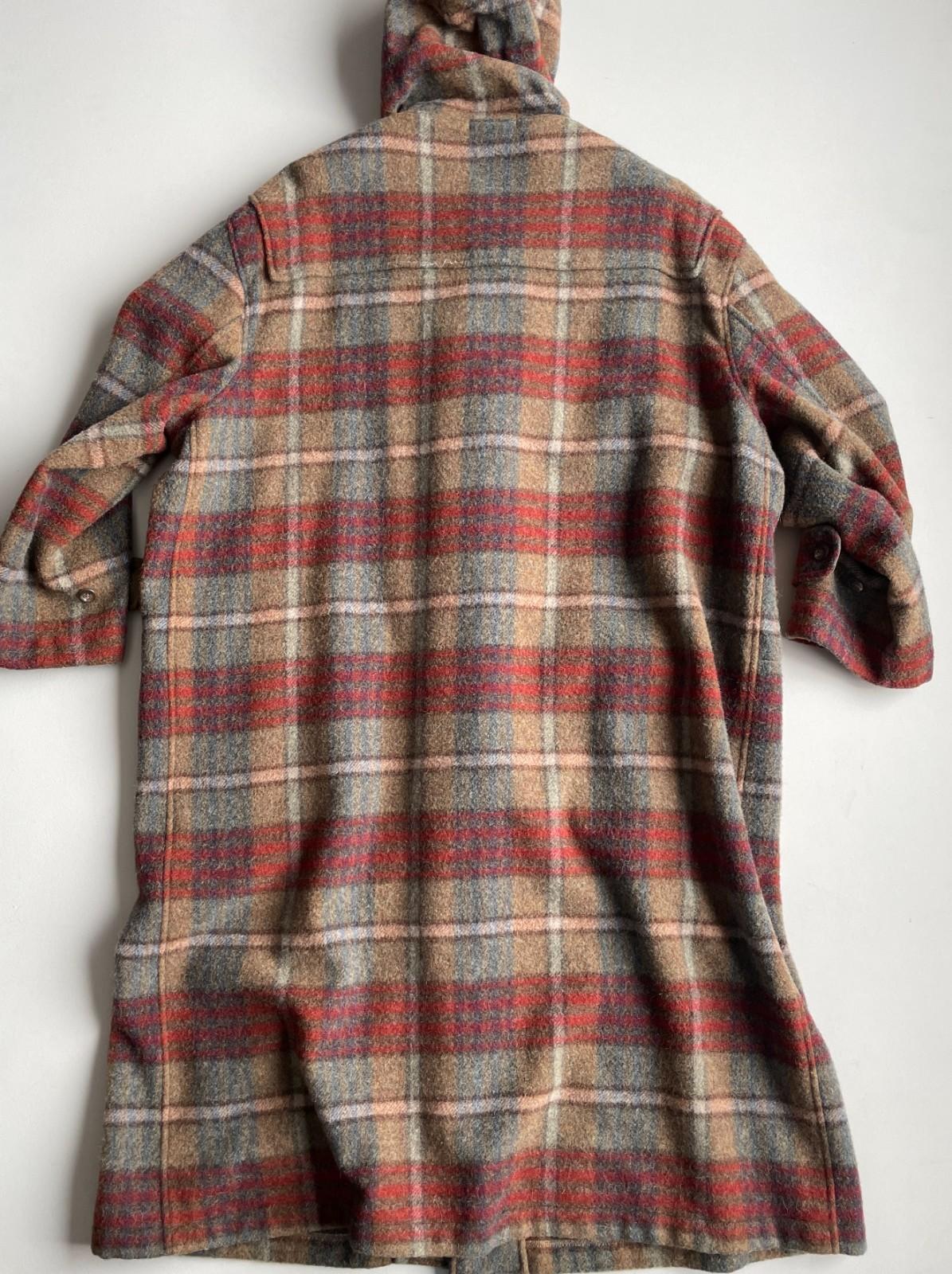 VNTG Polo Ralph Lauren (XL) Wool/Alpaca Brushed Plaid Duffle Coat