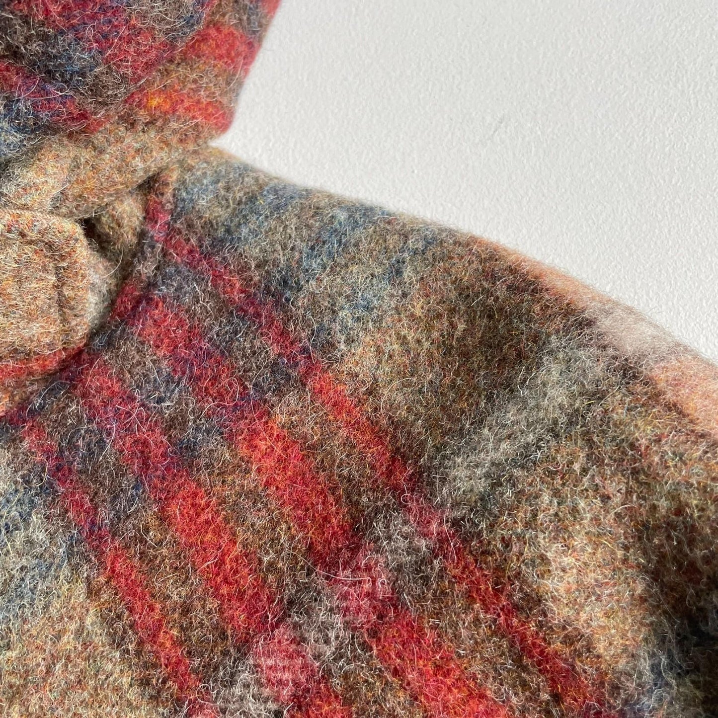 VNTG Polo Ralph Lauren (XL) Wool/Alpaca Brushed Plaid Duffle Coat