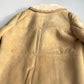 VNTG Knights Tailors (46 / XL) Genuine Leather Shearling Revere Collar Coat