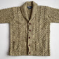 VNTG Polo Ralph Lauren (L) 100% Wool Melange Cable Hand-Knit Cardigan Sweater