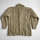 VNTG Polo Ralph Lauren (L) 100% Wool Melange Cable Hand-Knit Cardigan Sweater