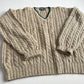 VVNTG Polo Ralph Lauren (XL) Wool/Alpaca Cable-Knit V-Neck Sweater