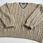 VVNTG Polo Ralph Lauren (XL) Wool/Alpaca Cable-Knit V-Neck Sweater