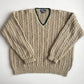 VVNTG Polo Ralph Lauren (XL) Wool/Alpaca Cable-Knit V-Neck Sweater