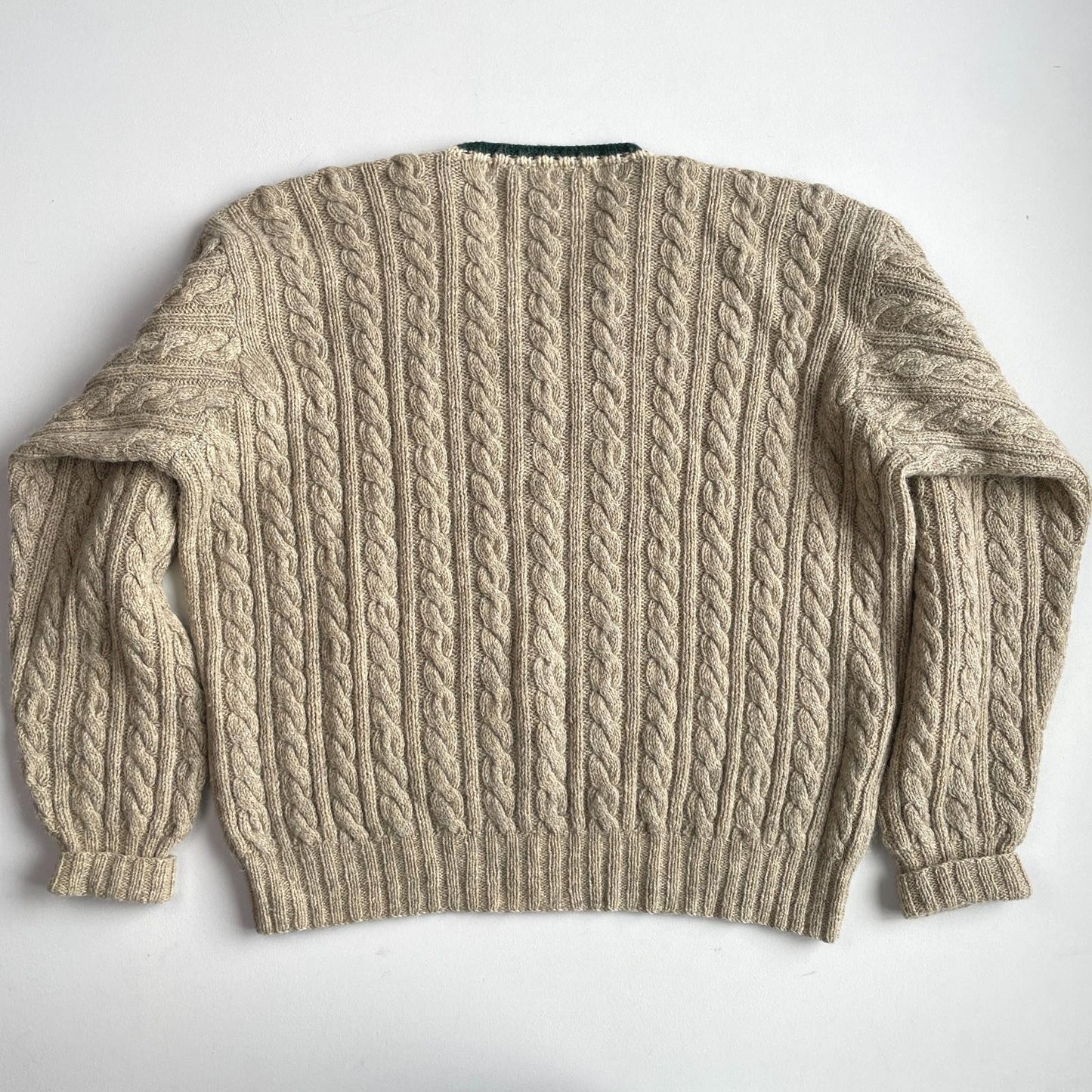 VVNTG Polo Ralph Lauren (XL) Wool/Alpaca Cable-Knit V-Neck Sweater