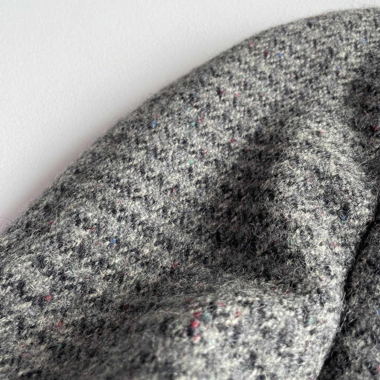 VNTG Harris Tweed (38R) 100% Wool Flecked Balmacaan Raglan Overcoat