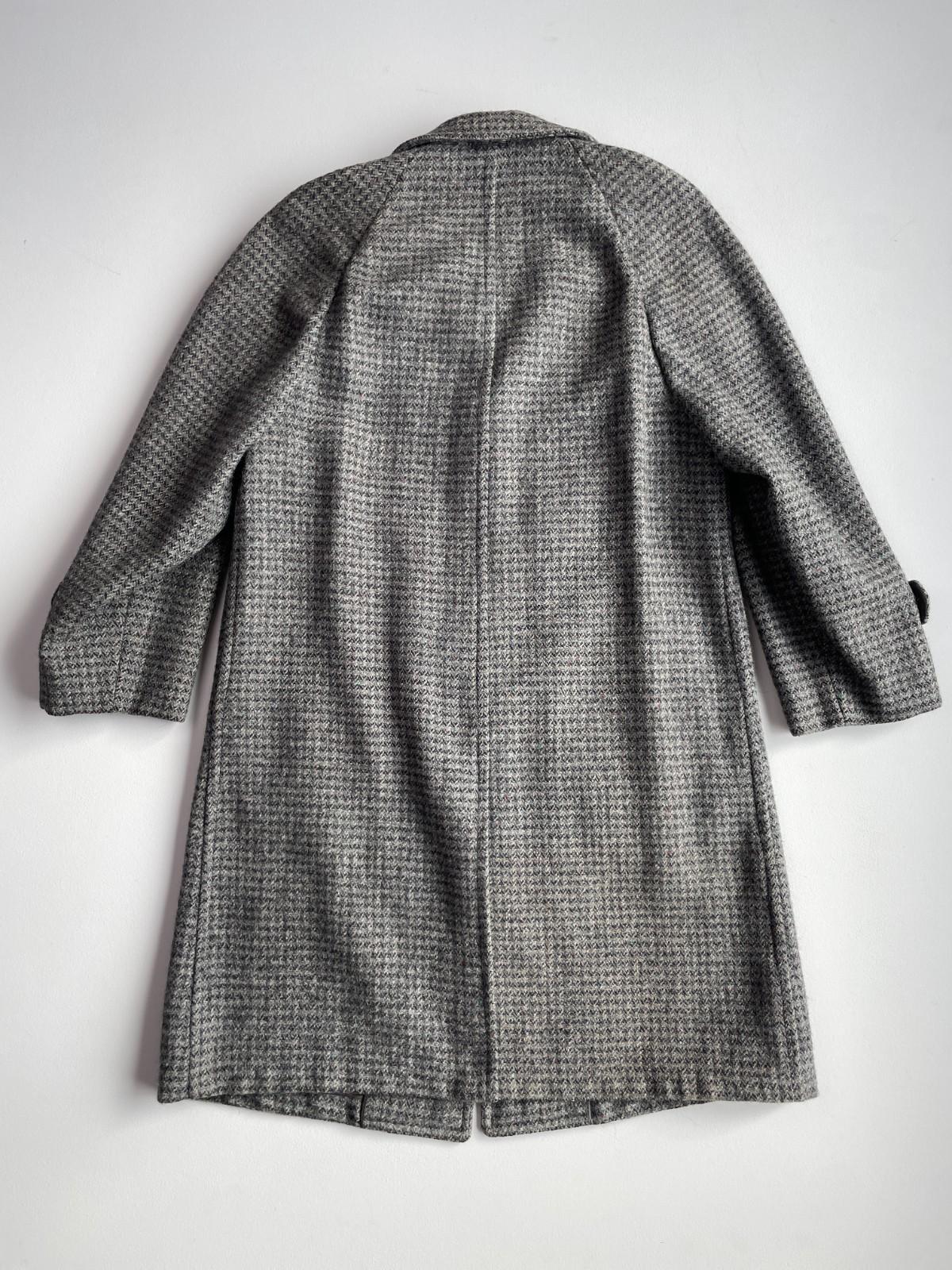 VNTG Harris Tweed (38R) 100% Wool Flecked Balmacaan Raglan Overcoat