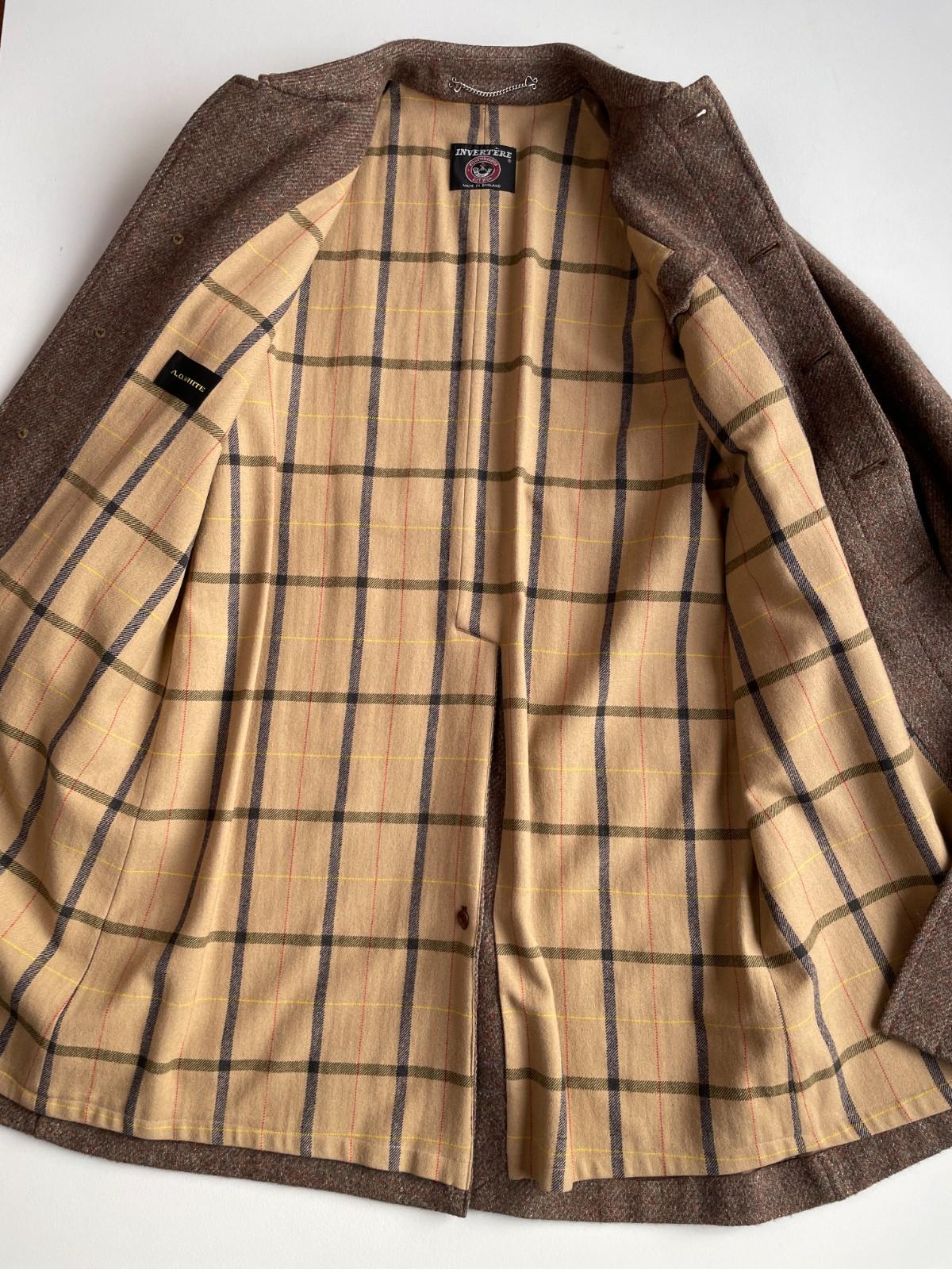 Invertere Coatwrights (38R) Wool Melange Balmacaan Belted Overcoat