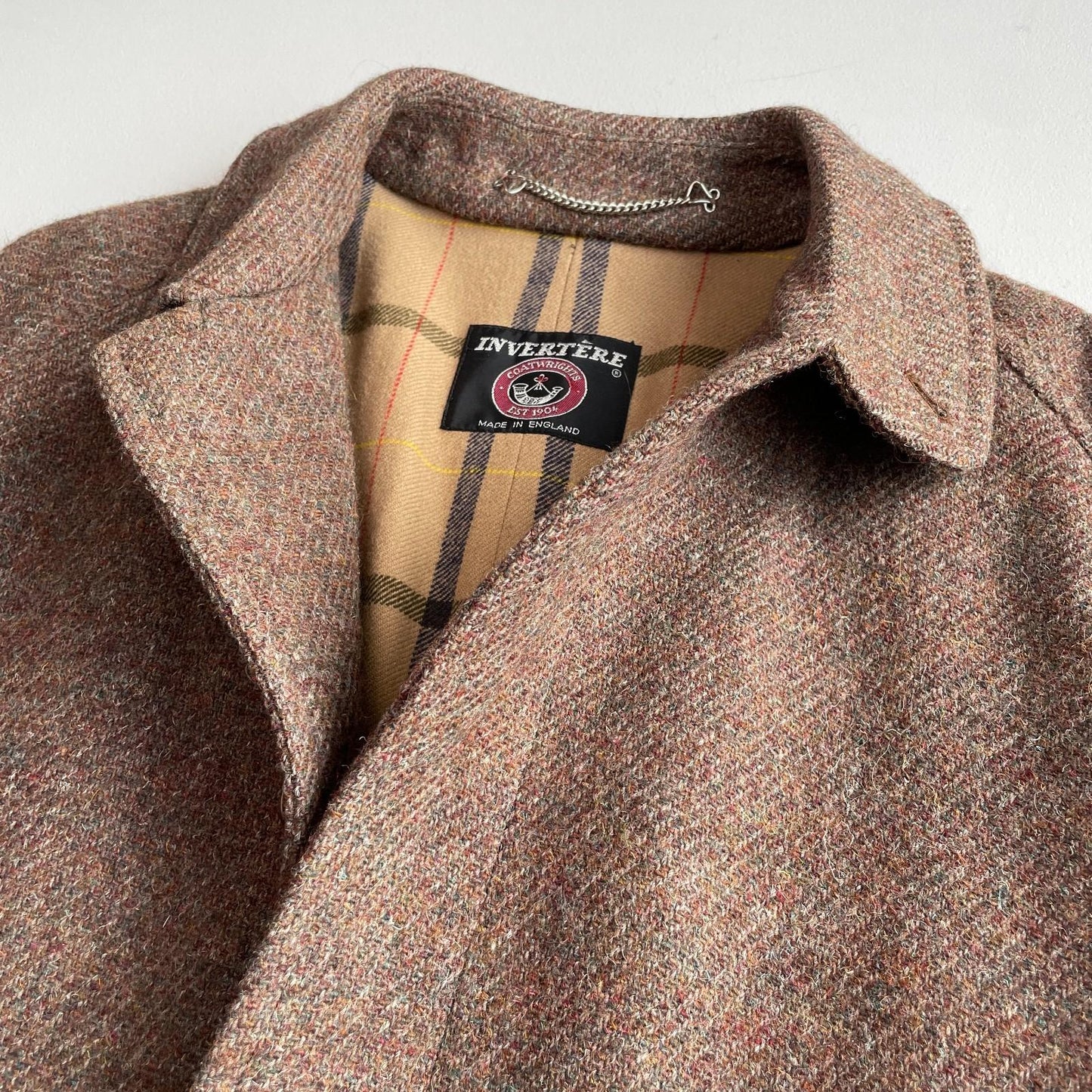 Invertere Coatwrights (38R) Wool Melange Balmacaan Belted Overcoat