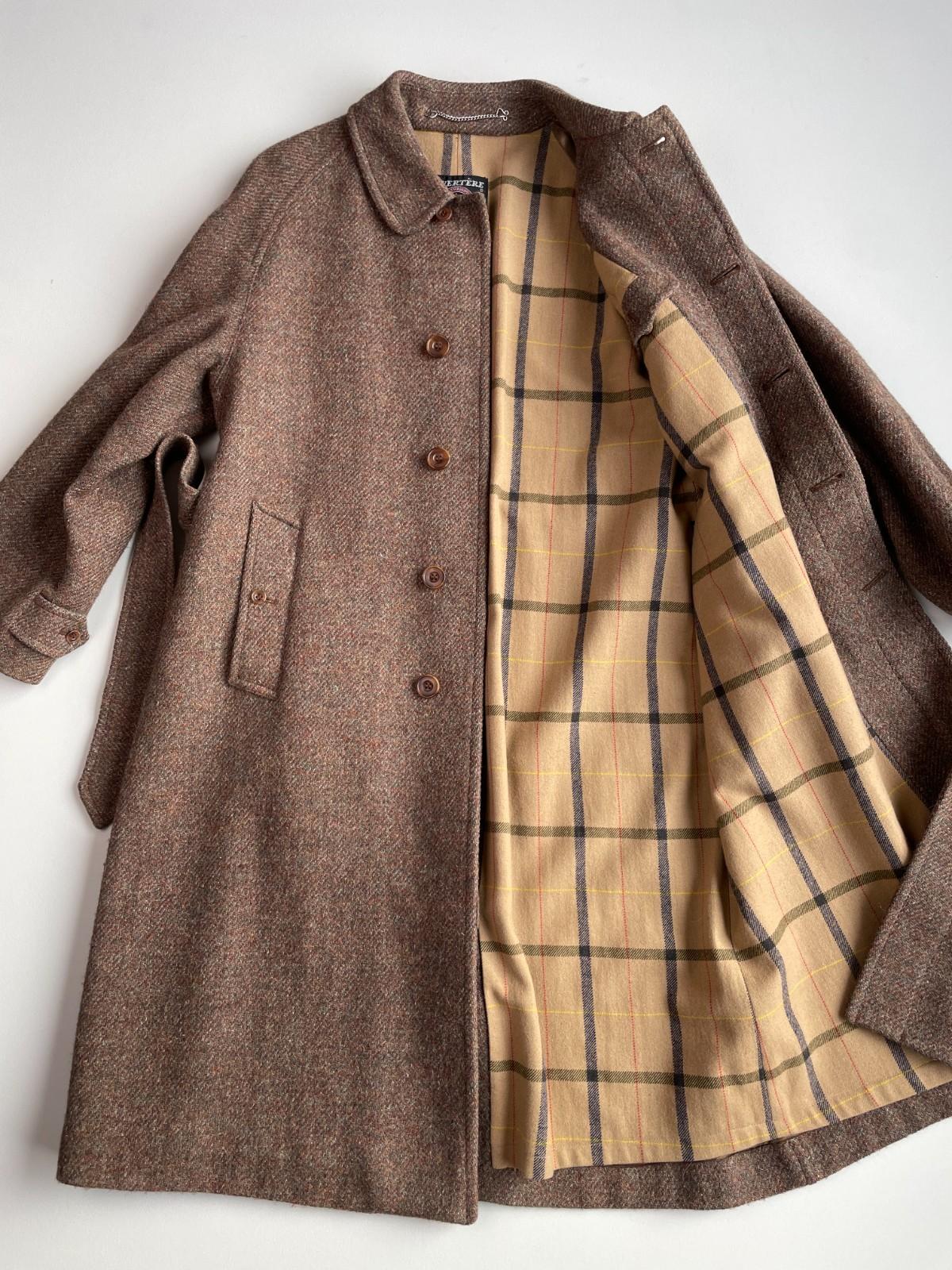 Invertere Coatwrights (38R) Wool Melange Balmacaan Belted Overcoat