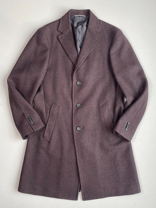Canali (50EUR) "Kei" Wool Oxblood Topcoat