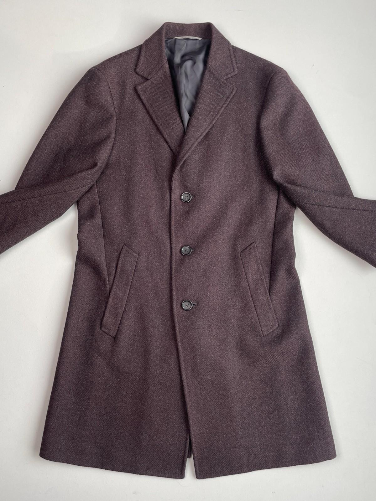 Canali (50EUR) "Kei" Wool Oxblood Topcoat