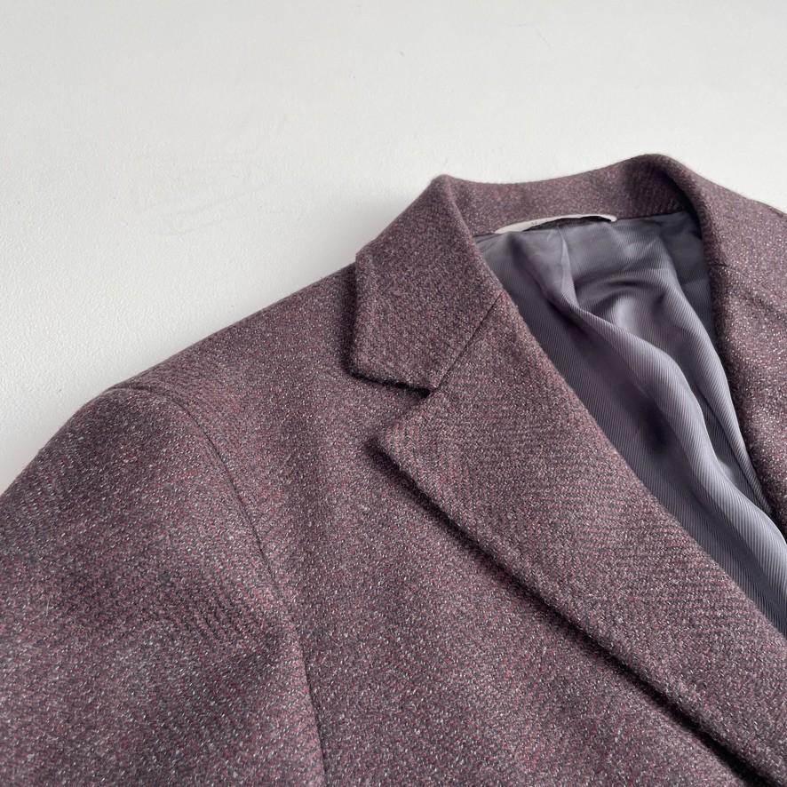 Canali (50EUR) "Kei" Wool Oxblood Topcoat