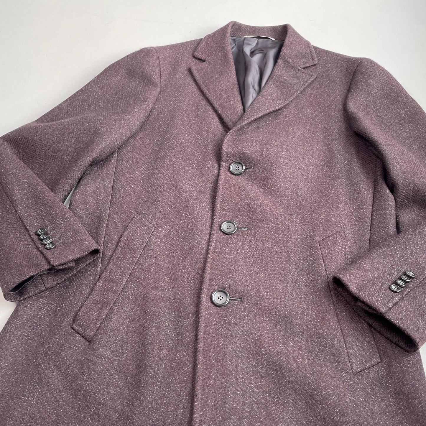 Canali (50EUR) "Kei" Wool Oxblood Topcoat