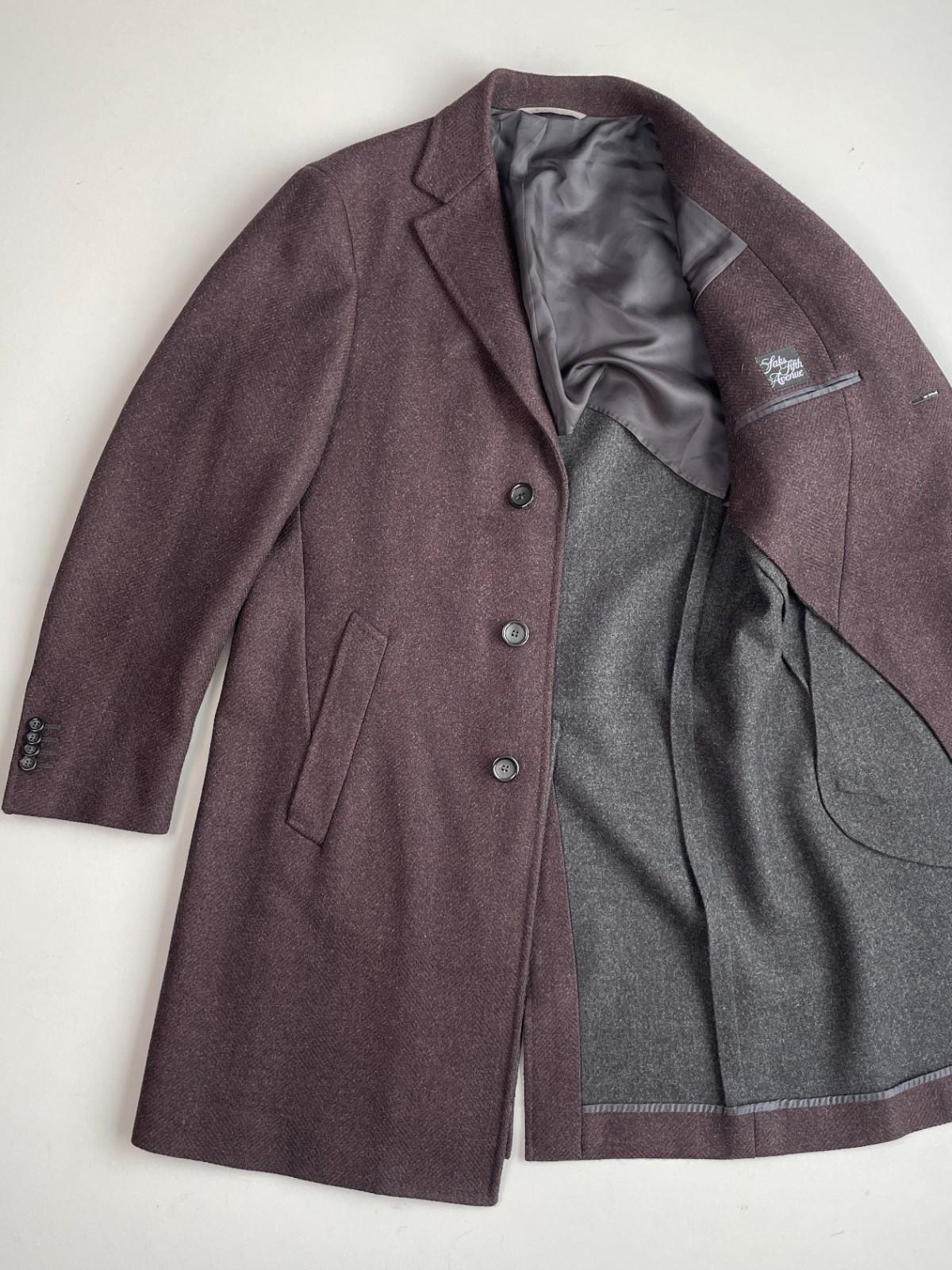 Canali (50EUR) "Kei" Wool Oxblood Topcoat