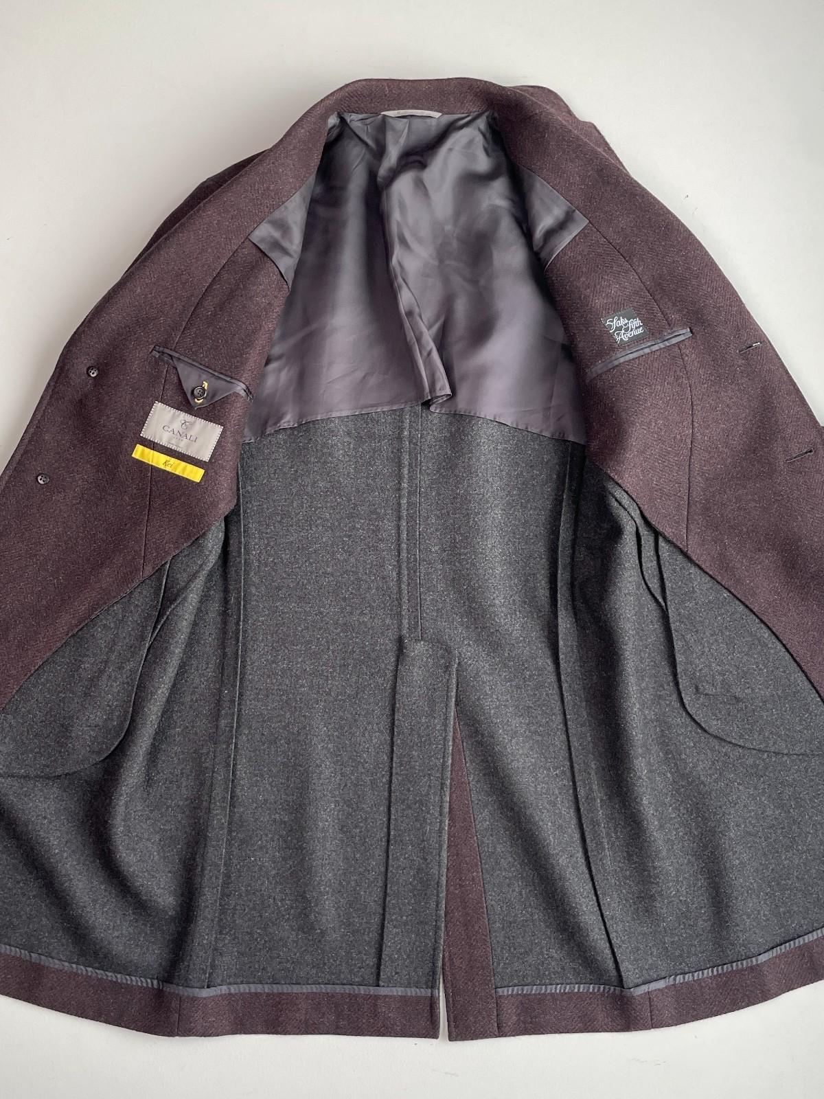 Canali (50EUR) "Kei" Wool Oxblood Topcoat