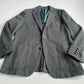 Kiton (56L Slim) 100% Cashmere 3-2 Roll Loden/Emerald Green Flannel Sports Coat