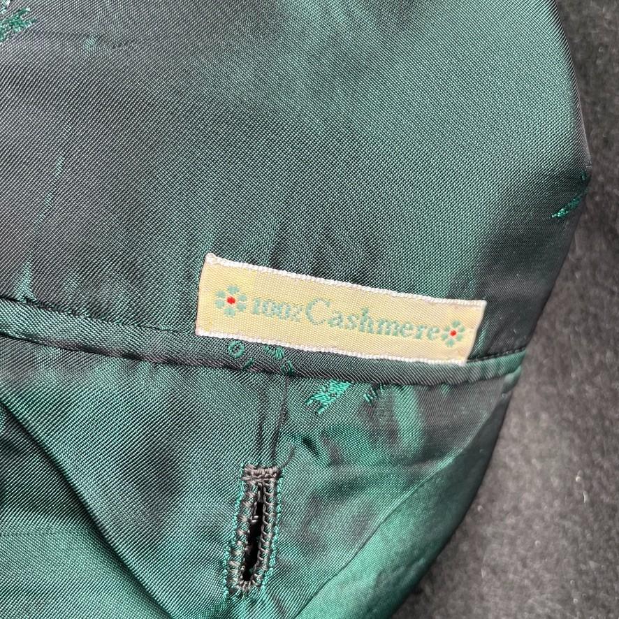 Kiton (56L Slim) 100% Cashmere 3-2 Roll Loden/Emerald Green Flannel Sports Coat
