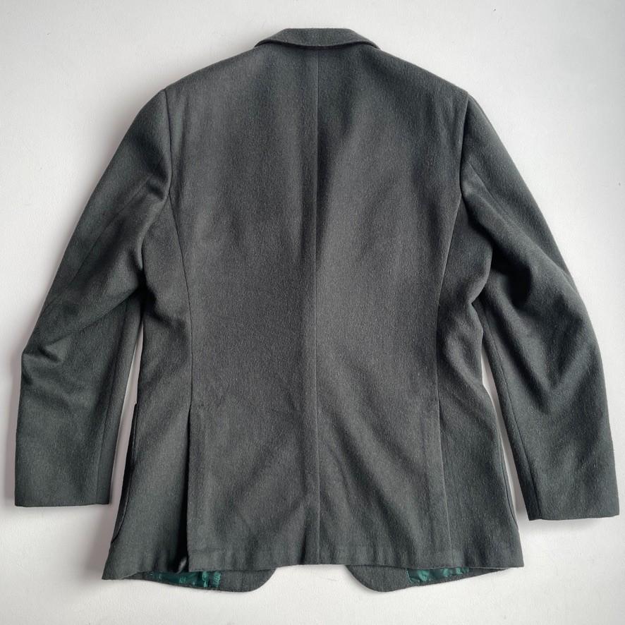 Kiton (56L Slim) 100% Cashmere 3-2 Roll Loden/Emerald Green Flannel Sports Coat