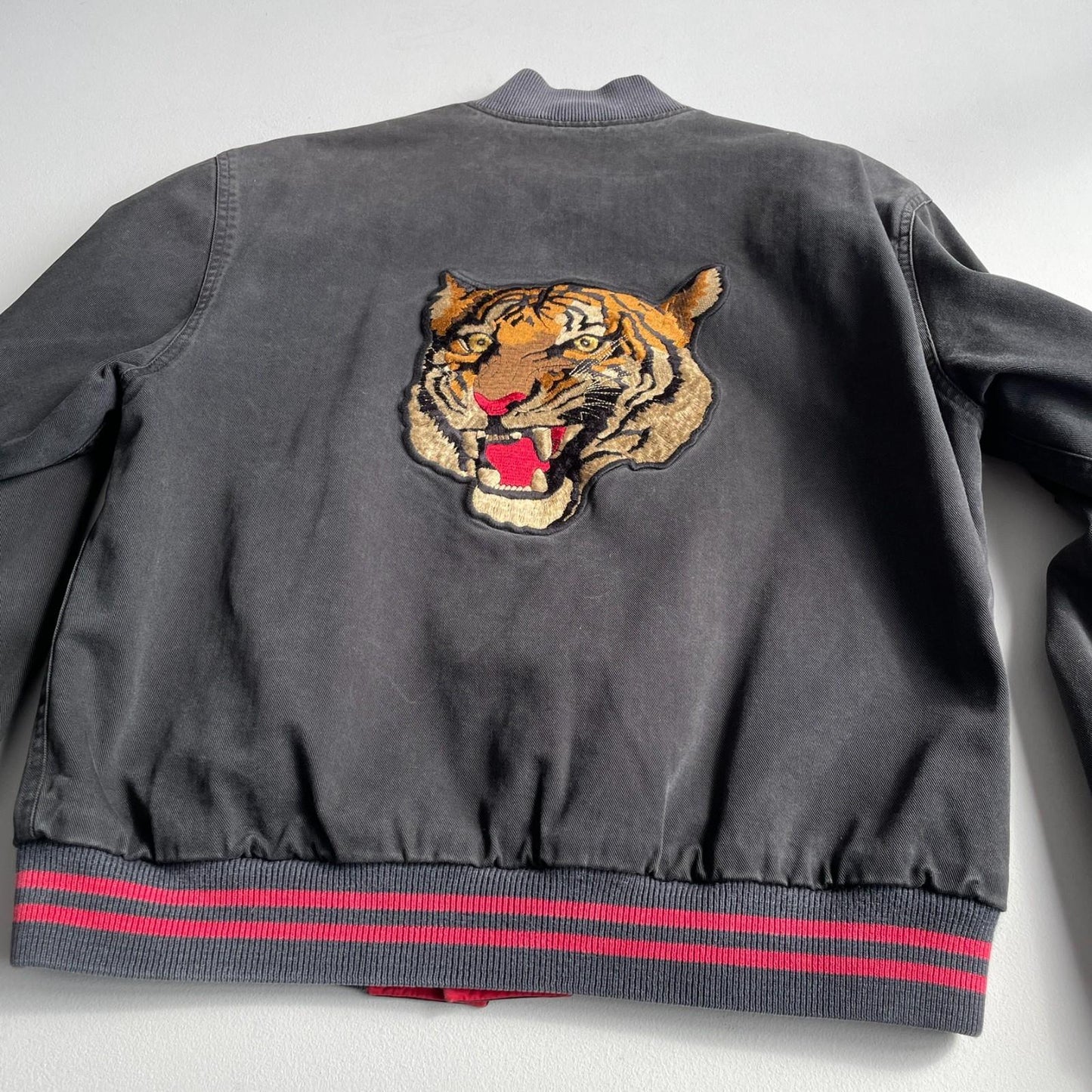 VNTG Ralph Lauren Polo Sport (M) Tiger Varsity Letter Embroidered Jacket