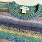 VNTG LL Bean (L) Shetland Wool Striped Multi-Color Sweater