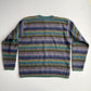 VNTG LL Bean (L) Shetland Wool Striped Multi-Color Sweater