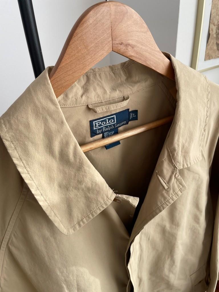 Polo Ralph Lauren (L) Cotton/Nylon Raglan Balmacaan Unlined Car Coat