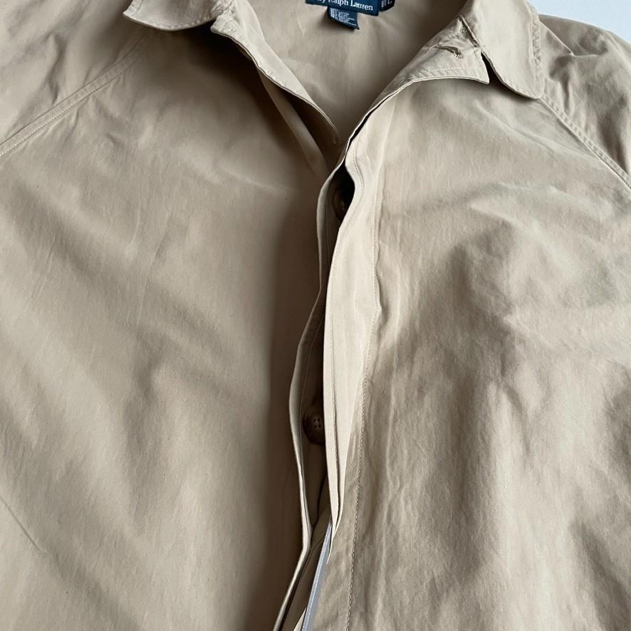 Polo Ralph Lauren (L) Cotton/Nylon Raglan Balmacaan Unlined Car Coat