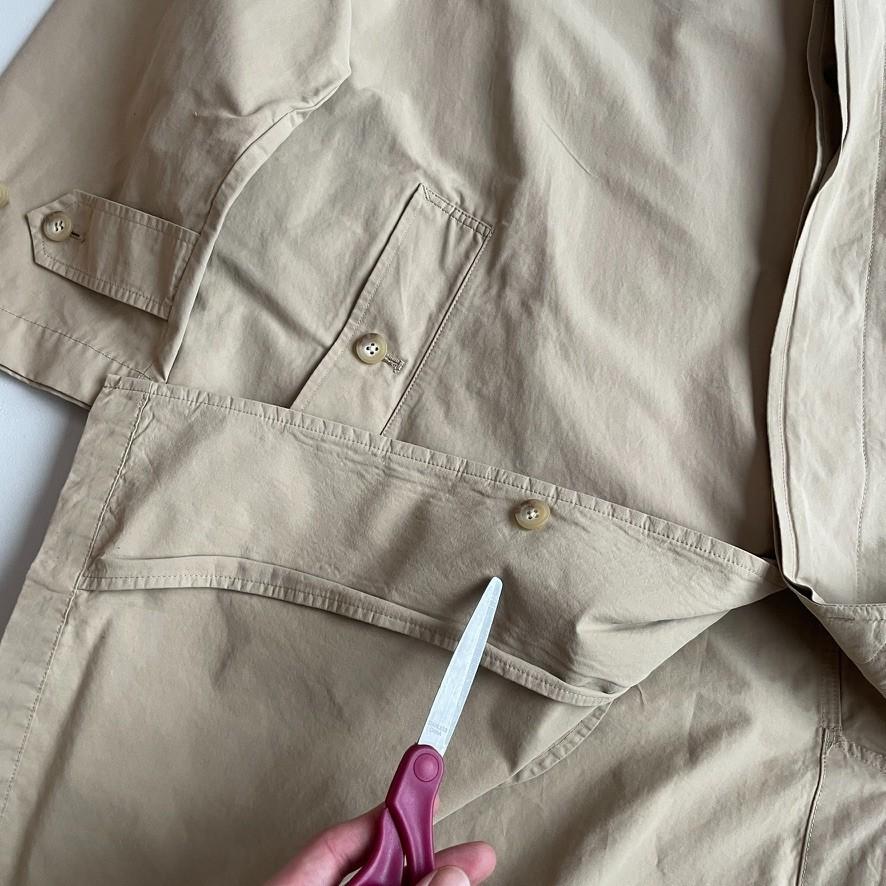 Polo Ralph Lauren (L) Cotton/Nylon Raglan Balmacaan Unlined Car Coat